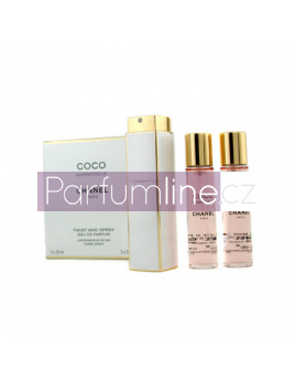 Chanel Coco Mademoiselle Twist and Spray, Parfumovaná voda 3x20ml - Tester