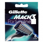 Gillette Mach3, Holící strojek - 1ks, 4 ks Náhradních hlavic