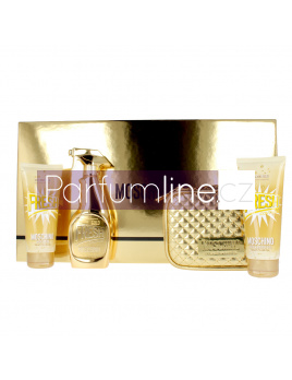 Moschino Gold Fresh Couture SET: Parfémovaná voda 100ml + Tělové mléko 100ml + Sprchovací gél 100ml + Kozmetická taška