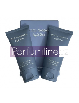 Dolce & Gabbana Light Blue Pour Homme SET: Balzám po holení 50ml + Sprchový gél 50ml