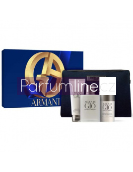 Giorgio Armani Acqua di Gio Pour Homme SET: Edt 100ml + 75g deodorant + 75ml sprchový gél + taška