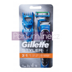 Gillette Fusion Proglide Styler, zastrihávač 1 ks + holiaca hlavica 1 ks + zastrihávacie hlavice 3 ks + batéria 1 ks