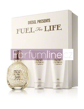 Diesel Fuel for life Pour Femme SET: Parfumovaná voda 50ml + Sprchovací gél 50ml + Tělové mléko 50ml