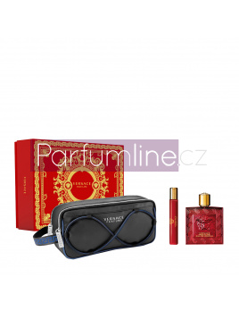 Versace Eros Flame SET: Parfumovaná voda 100ml + Parfumovaná voda 10ml + Kozmetická taška