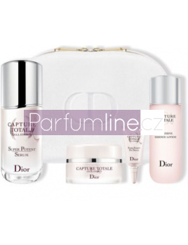 Christian Dior Capture Totale SET: Pleťová voda 50ml + Serum na tvár 50ml + Krém na tvář 15ml + Očné Serum 5ml + Kozmetická taška