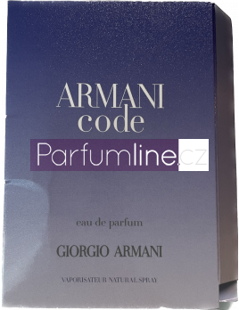 Giorgio Armani Code Woman, Vzorek vůně