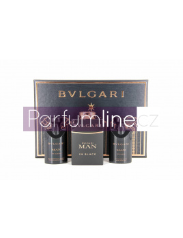 Bvlgari Man in Black SET: Parfémovaná voda 60ml + Balzám po holení 40ml + Sprchovací gél 40ml