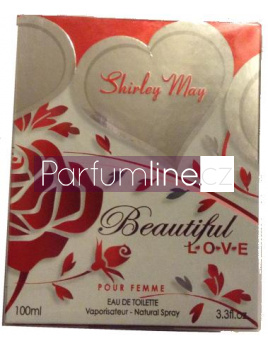 Shirley May Beautiful Love Pour Femme, Toaletní voda 100ml(Alternatíva vône Cacharel Amor Amor)