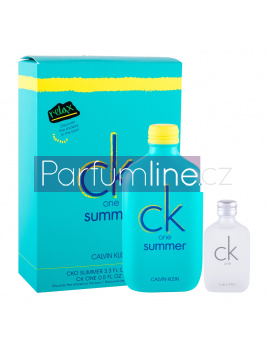 Calvin Klein CK One Summer 2020, Toaletní voda 100 ml + Toaletní voda CK One 15 ml + samolepky