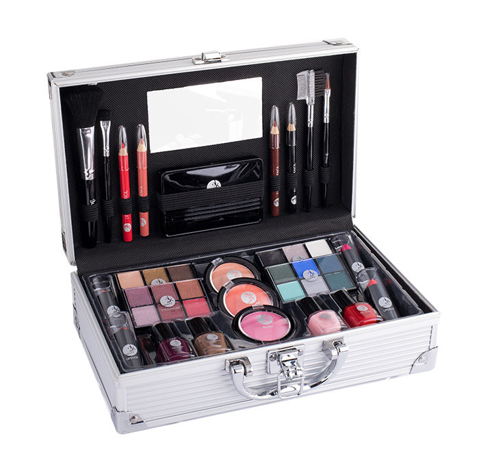 2K Fabulous Beauty Train Case, Complete Makeup Palette
