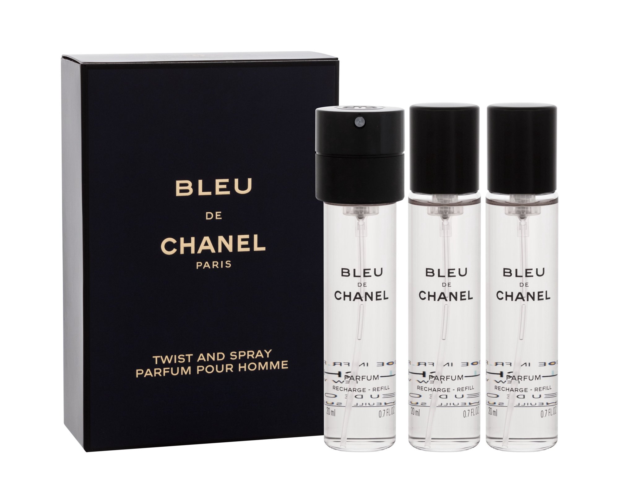 Chanel Bleu de Chanel parfum 3x20ml, Náplň