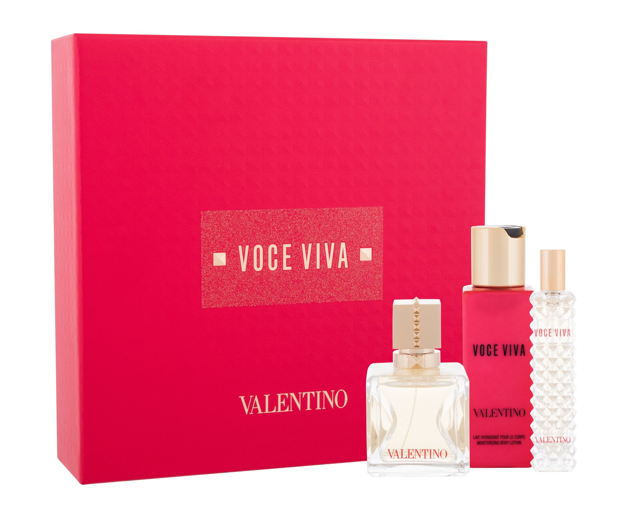 Valentino Voce Viva, parfumovaná voda 50 ml + parfumovaná voda 15 ml + telové mlieko 100 ml