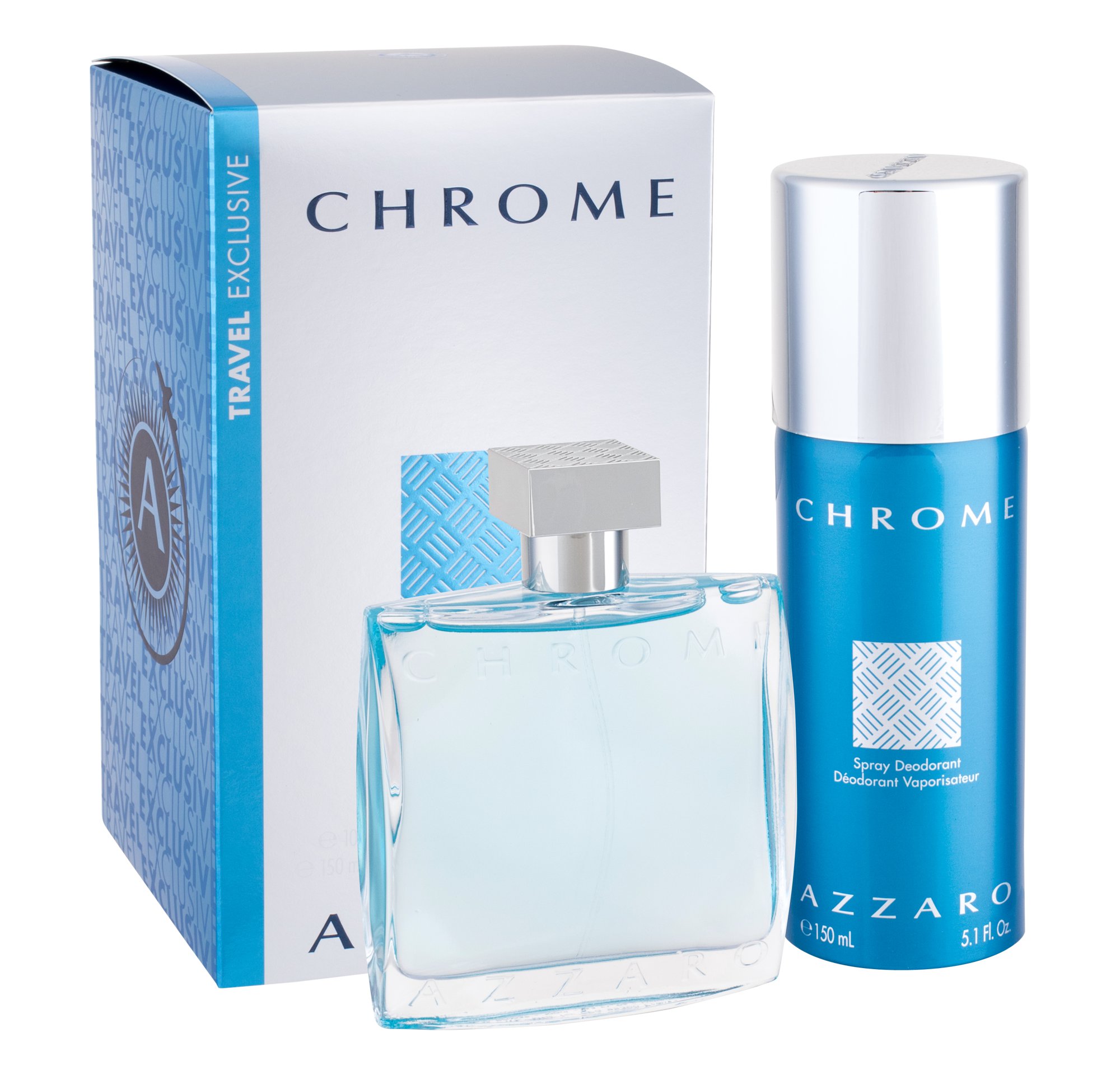 Azzaro Chrome, Edt 100ml + 150ml deodorant