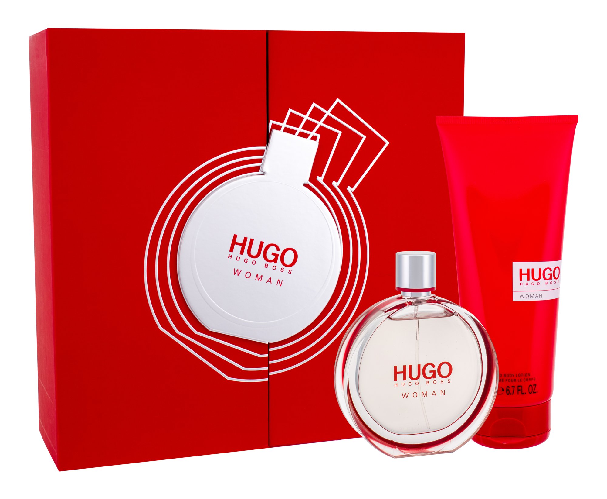 HUGO BOSS Hugo Woman, parfumovaná voda 75 ml + Tělové mléko 200 ml